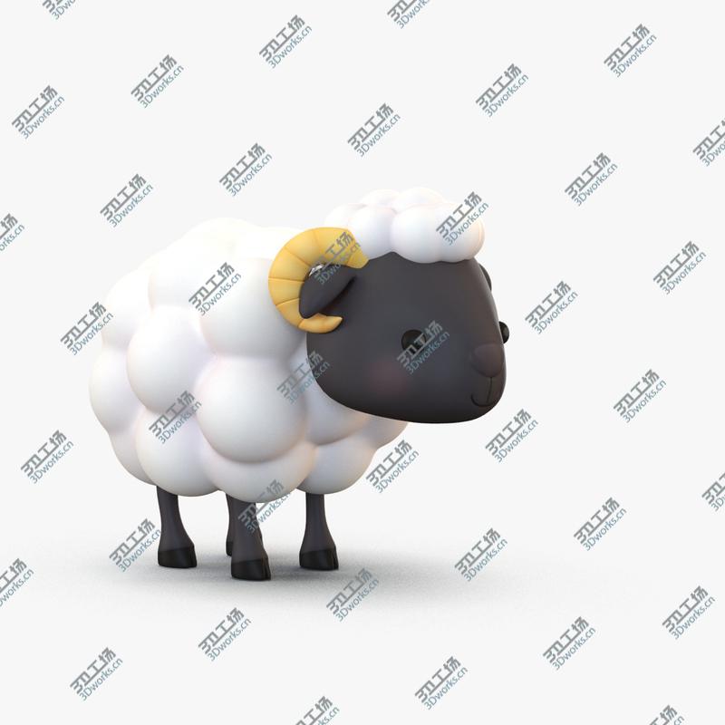 images/goods_img/2021040233/Cartoon Sheep 3D model/1.jpg